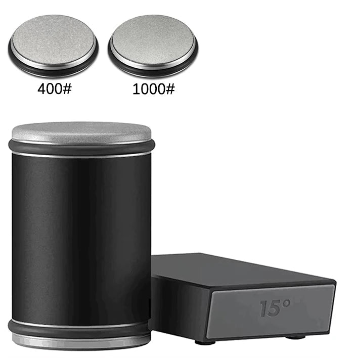 Diamant-Rollerschärfer, magnetischer Stein, bietet 15 und 20 Grad Schärfen