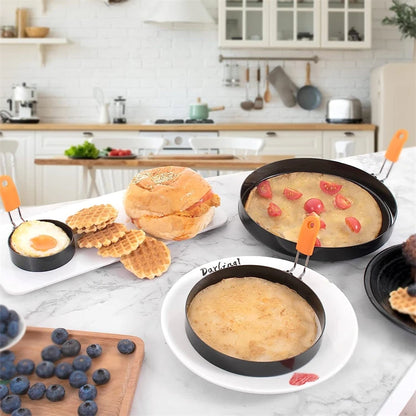 Eierringe ,Pfannkuchen form  mit Silikongriff