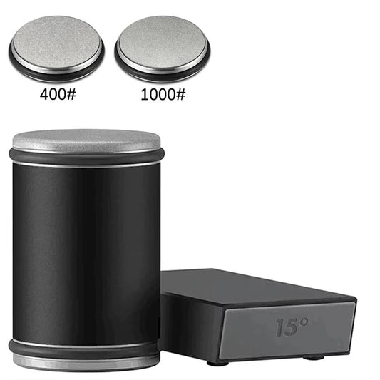 Diamant-Rollerschärfer, magnetischer Stein, bietet 15 und 20 Grad Schärfen